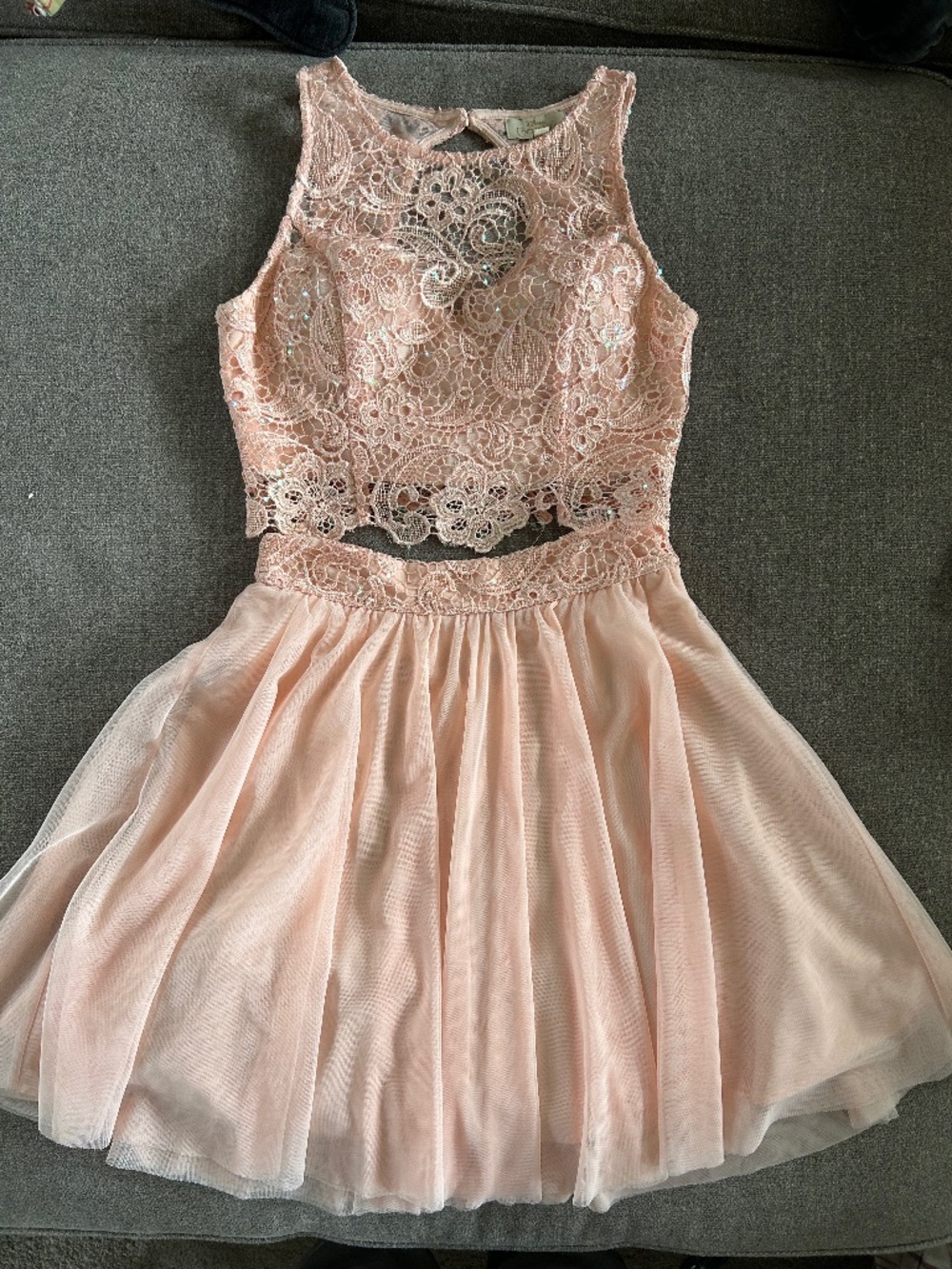 🍒Disney Cinderella Sequin Tulle Formal Dress Set